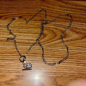 2 piece letter S initial necklace
